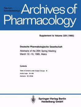 Paperback Deutsche Pharmakologische Gesellschaft Book