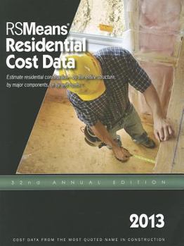 Paperback 2013 Rsmeans Residential Cost DAT: Means Residential Cost Data Book