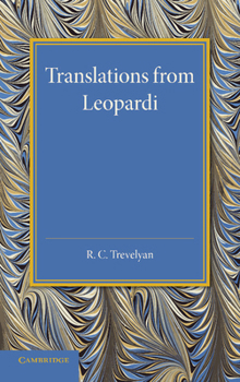 Paperback Translations from Leopardi Book