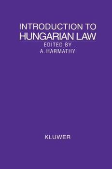 Hardcover Introduction to Hungarian Law Book