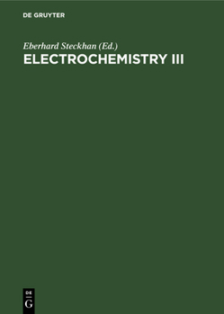 Hardcover Electrochemistry III [German] Book