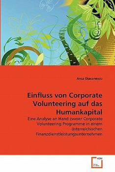 Paperback Einfluss von Corporate Volunteering auf das Humankapital [German] Book