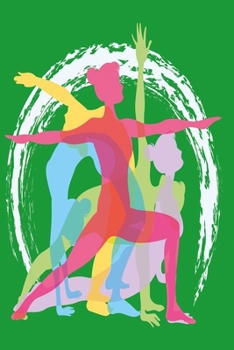 Yoga Diary green version: Fitness Notebook, Diary and Journal with 120 Lined Pages