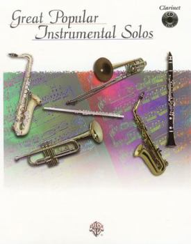 Paperback Great Popular Instrumental Solos: Clarinet, Book & CD Book