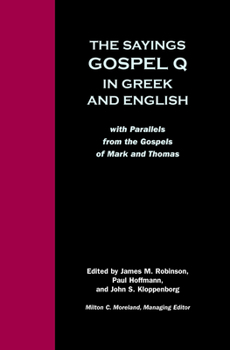 Paperback Sayings Gospel Q Greek English Book