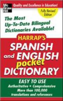 Paperback Harrap's Spanish and English Pocket Dictionary Book