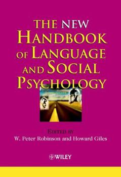 Hardcover The New Handbook of Language and Social Psychology Book