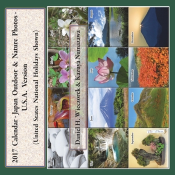 Paperback 2017 Calendar - Japan Outdoor & Nature Photos - U.S.A. Version Book