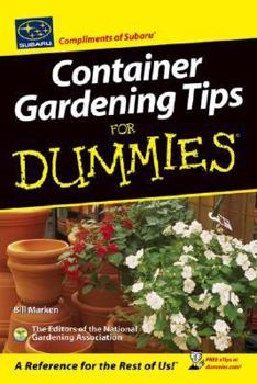 Paperback Container Gardening for Dummies Book