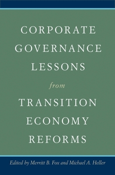 Hardcover Corporate Governance Lessons from Transition Economy Reforms Book