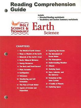 Paperback Holt Reading Comprehension Guide: Science & Technology, Earth Science Book