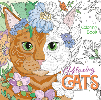 Paperback Relaxing Cats Coloring Book