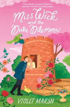 Paperback Miss Wick and the Duke Dilemma [Large Print] Book