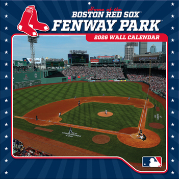 Calendar Boston Red Sox Fenway Park 2026 12x12 Stadium Wall Calendar Book