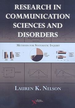 Paperback Research in Communication Sciences and Disorders: Methods for Systematic Injury Book