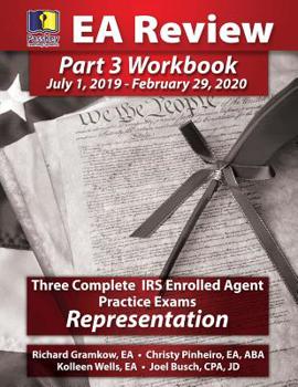 Paperback Passkey Learning Systems EA Review Part 3 Workbook: Three Complete IRS Enrolled Agent Practice Exams for Representation: (July 1, 2019-February 29, 20 Book