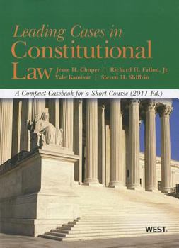 Paperback Constitutional Law, Leading Cases Book
