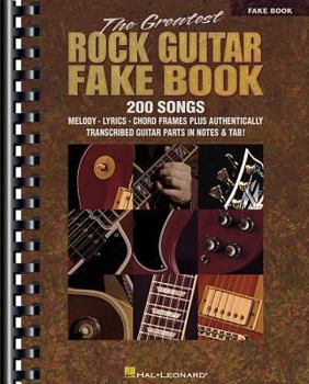 Paperback The Greatest Rock Guitar Fake Book