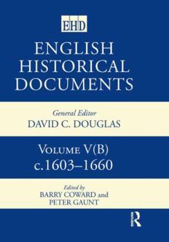 Hardcover English Historical Documents, 1603-1660 Book