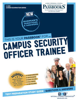 Paperback Campus Security Officer Trainee (C-2081): Passbooks Study Guide Volume 2081 Book
