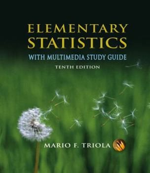 Hardcover Elementary Statistics: With Multimedia Study Guide [With 2 CDROMs] Book