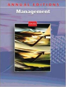 Paperback Annual Editions: Management 04/05 Book