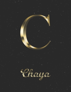 Chaya: 1 Year Daily Planner (12 Months) | Yellow Gold Effect Letter C Initial First Name | 2020 - 2021 | 365 Pages for Planning | January 20 - ... | Plan Each Day, Set Goals & Get Stuff Done