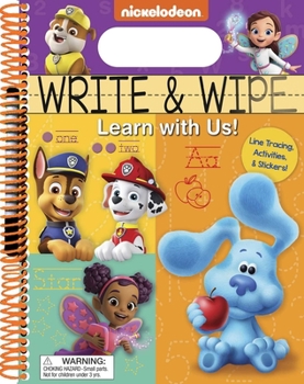 Spiral-bound Nickelodeon: Write and Wipe: Learn with Us! Book