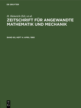 Hardcover 4/1/80 [German] Book