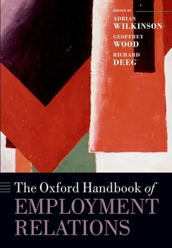 Paperback The Oxford Handbook of Employment Relations Book