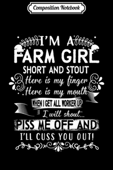 Composition Notebook: I'm A Farmer I Don't Stop When I'm Tired Farming Lover Gifts  Journal/Notebook Blank Lined Ruled 6x9 100 Pages