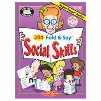 Paperback Super Duper Publications | 204 Fold & Say Social Skills | Educational Learning Resource for Children Book