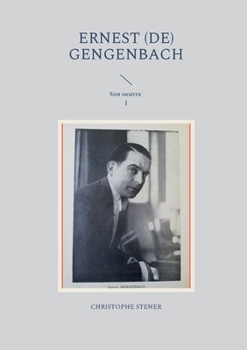 Paperback Ernest (de) Gengenbach: Son oeuvre I [French] Book