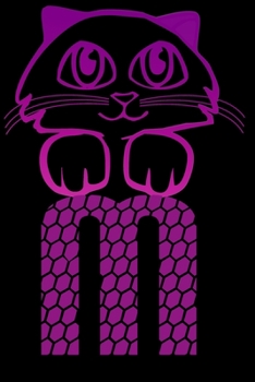 Letter M : Monogram Journal / Notebook For Cats Lovers, Pretty Personalized Medium Journal For Girls & Women: Blank lined journal diary notebook Size at 6 x 9 with 120 pages