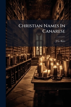 Paperback Christian Names In Canarese Book