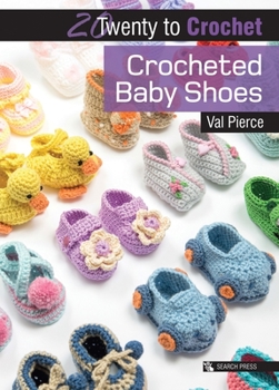 Paperback Crocheted Baby Shoes Book