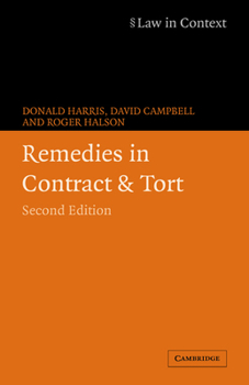 Paperback Remedies in Contract and Tort Book