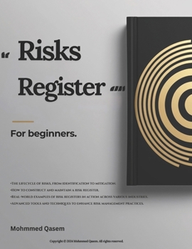 Paperback Risks Register: For Beginners Book
