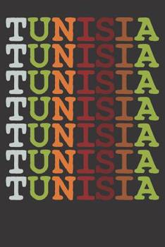 Notebook: Tunisia Shirt Unisia Tunisian Retro Dot Grid 6x9 120 Pages