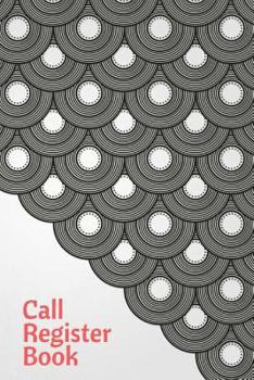 Paperback Call Register Book: Wave in Japanese Style Cover, Office Hotel Supplies Call Log Book, record messages, Telephone Memo Notebook; 6x9 Inche Book