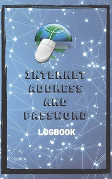 Paperback Internet Address & Password Logbook For Men: Alphabetical Password Book. 110 Pages. 5" x 8" Book