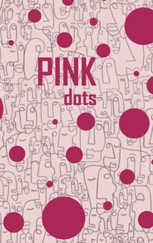 Hardcover Pink Dots, Blank Write-in Notebook. Book