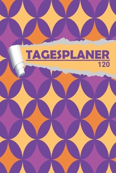 Tagesplaner Vintage Retro Muster 70er 80er Jahre: Eleganter Terminplaner I DIN A5 I 120 Seiten I Tageskalender I Organizer für Schüle, Uni und Büro (Abstrakte Tagesplaner) (German Edition)