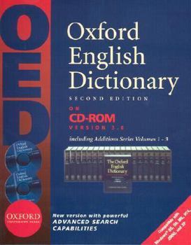 CD-ROM Oxford English Dictionary, Version 3.0: Single User Windows Version Book