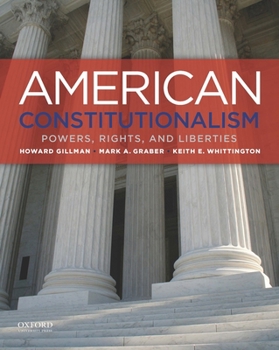 Paperback American Constitutionalism: Powers, Rights, and Liberties Book