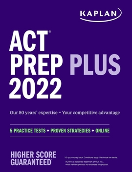 Paperback ACT Prep Plus 2022: 5 Practice Tests + Proven Strategies + Online Book