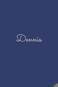 Paperback Dennis: notebook with the name on the cover, elegant, discreet, official notebook for notes, dot grid notebook, Book