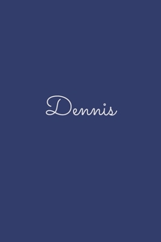 Dennis: notebook with the name on the cover, elegant, discreet, official notebook for notes, dot grid notebook,
