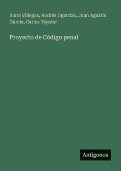 Paperback Proyecto de Código penal [Spanish] Book