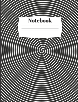 Paperback Notebook: Optical Illusion cover - 120 pages college ruled Composition Journal Book